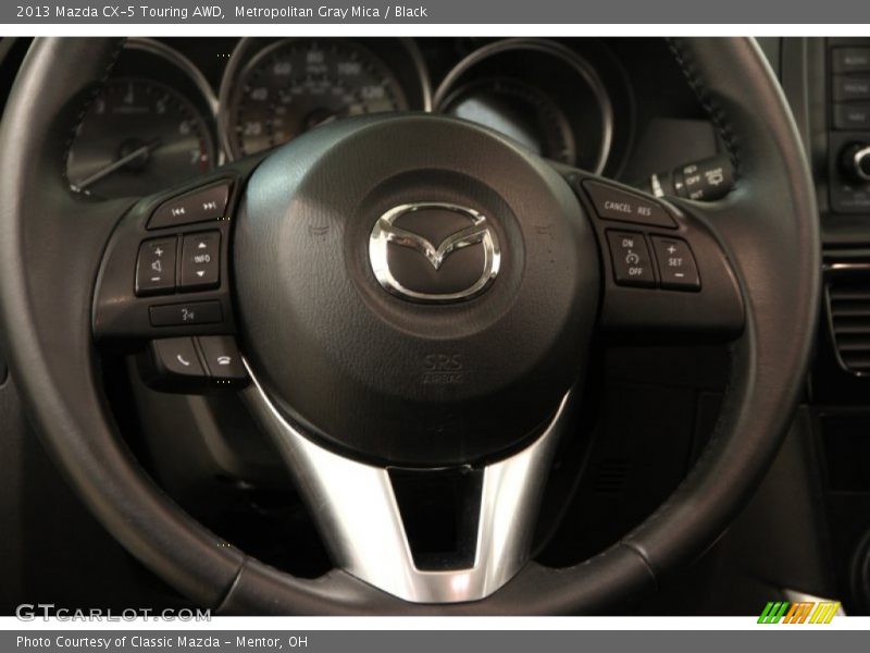 Metropolitan Gray Mica / Black 2013 Mazda CX-5 Touring AWD