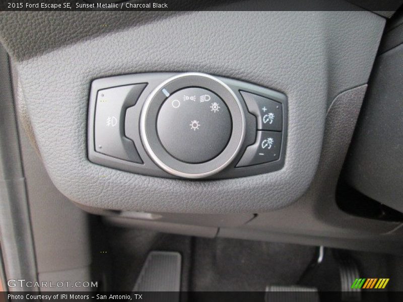 Sunset Metallic / Charcoal Black 2015 Ford Escape SE