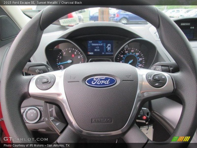 Sunset Metallic / Charcoal Black 2015 Ford Escape SE