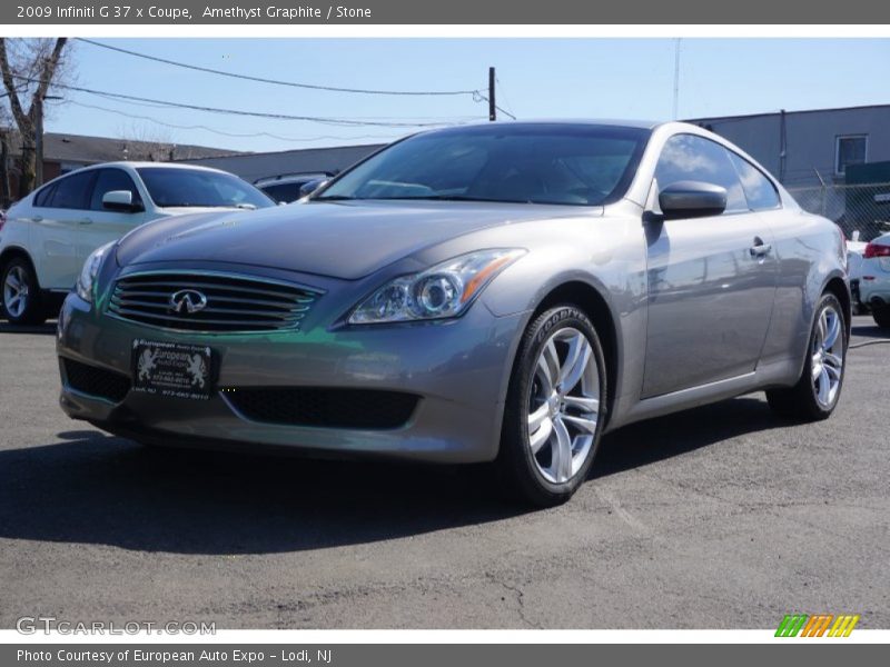 Amethyst Graphite / Stone 2009 Infiniti G 37 x Coupe