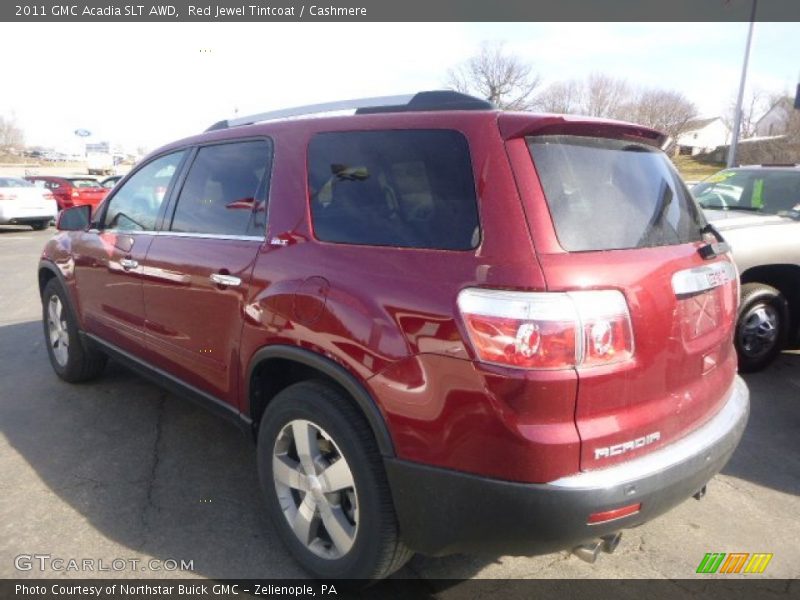 Red Jewel Tintcoat / Cashmere 2011 GMC Acadia SLT AWD