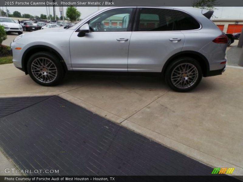 Rhodium Silver Metallic / Black 2015 Porsche Cayenne Diesel