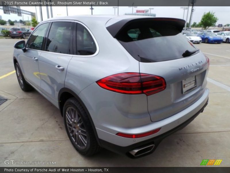 Rhodium Silver Metallic / Black 2015 Porsche Cayenne Diesel