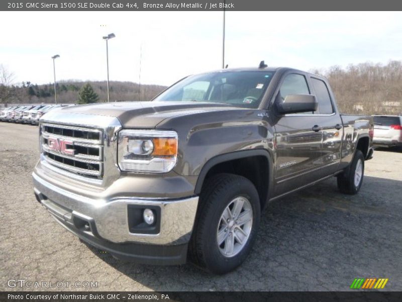 Bronze Alloy Metallic / Jet Black 2015 GMC Sierra 1500 SLE Double Cab 4x4