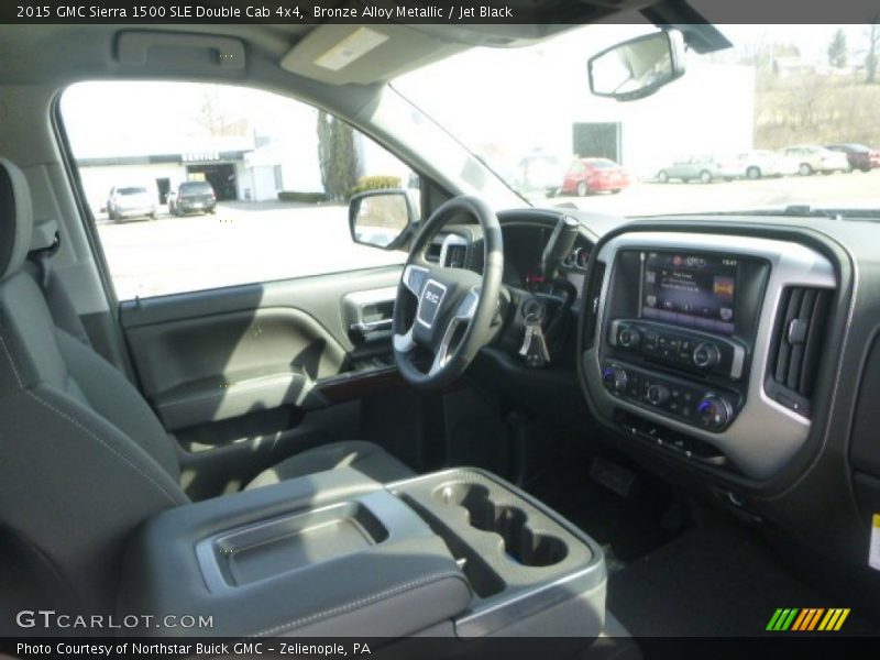 Bronze Alloy Metallic / Jet Black 2015 GMC Sierra 1500 SLE Double Cab 4x4
