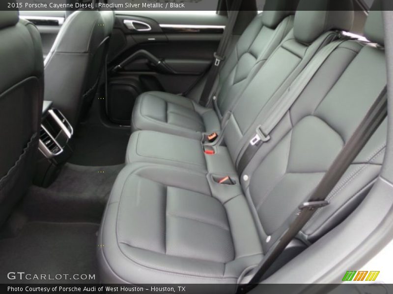 Rear Seat of 2015 Cayenne Diesel