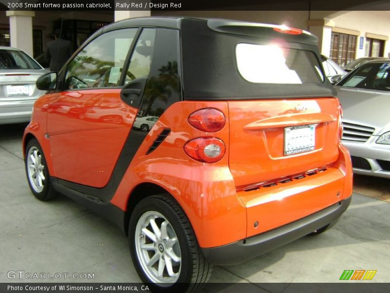 Rally Red / Design Red 2008 Smart fortwo passion cabriolet