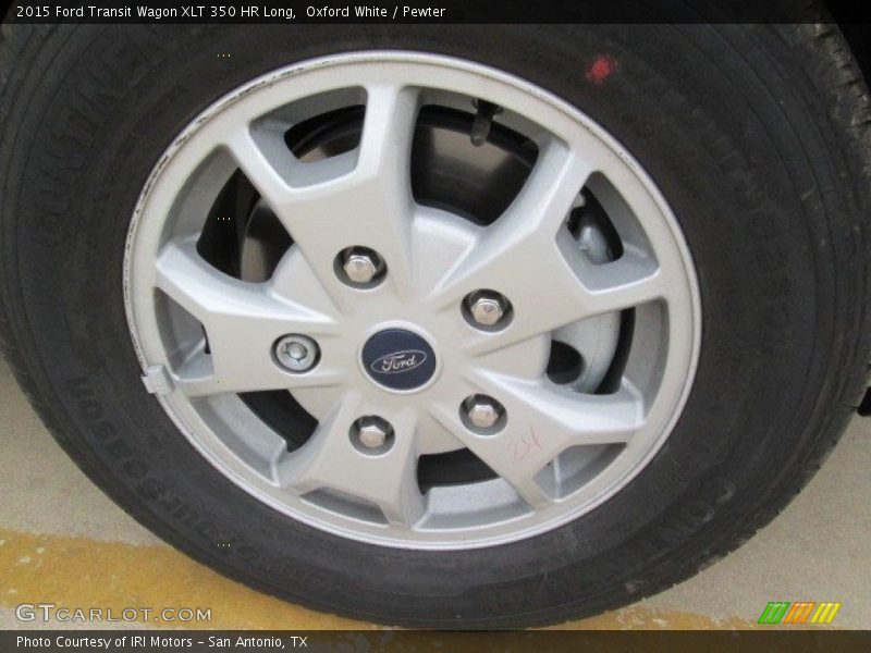 Oxford White / Pewter 2015 Ford Transit Wagon XLT 350 HR Long