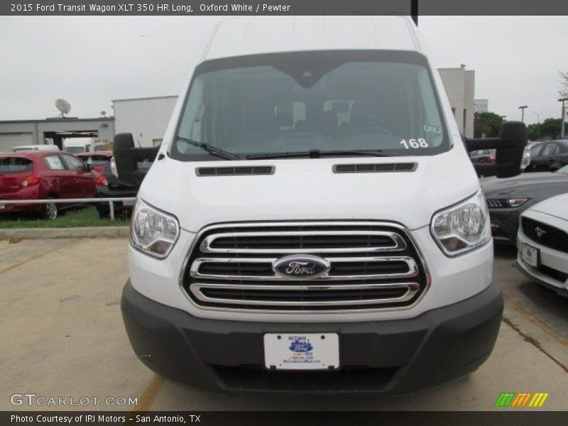 Oxford White / Pewter 2015 Ford Transit Wagon XLT 350 HR Long