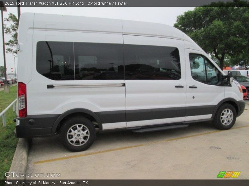 Oxford White / Pewter 2015 Ford Transit Wagon XLT 350 HR Long