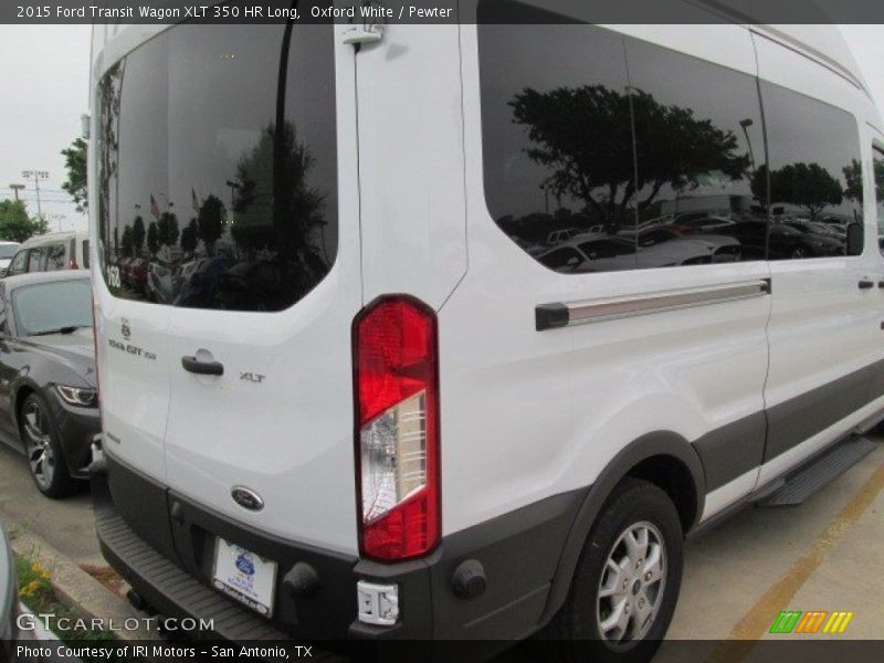 Oxford White / Pewter 2015 Ford Transit Wagon XLT 350 HR Long
