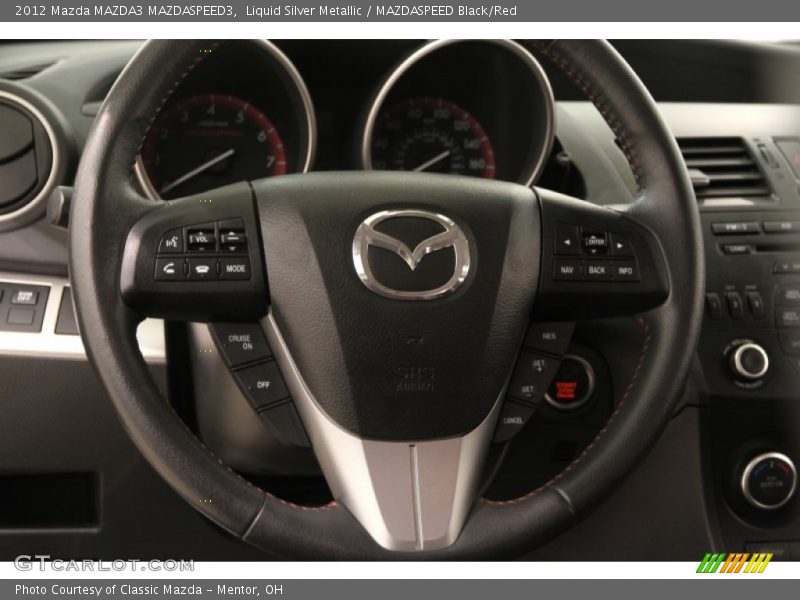 Liquid Silver Metallic / MAZDASPEED Black/Red 2012 Mazda MAZDA3 MAZDASPEED3