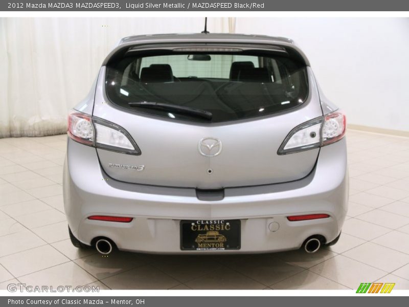 Liquid Silver Metallic / MAZDASPEED Black/Red 2012 Mazda MAZDA3 MAZDASPEED3