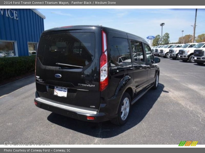 Panther Black / Medium Stone 2014 Ford Transit Connect Titanium Wagon