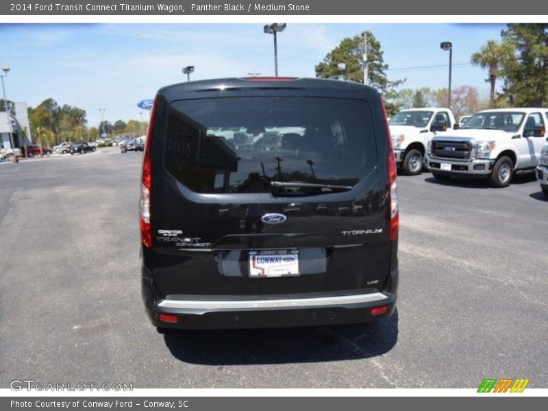 Panther Black / Medium Stone 2014 Ford Transit Connect Titanium Wagon
