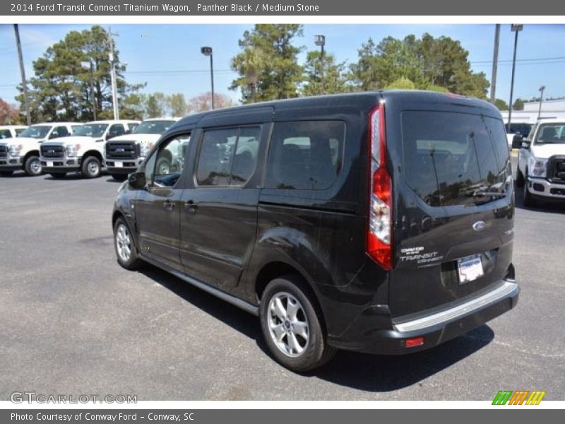 Panther Black / Medium Stone 2014 Ford Transit Connect Titanium Wagon