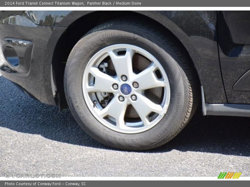 Panther Black / Medium Stone 2014 Ford Transit Connect Titanium Wagon