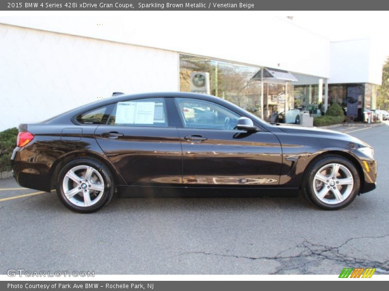 Sparkling Brown Metallic / Venetian Beige 2015 BMW 4 Series 428i xDrive Gran Coupe
