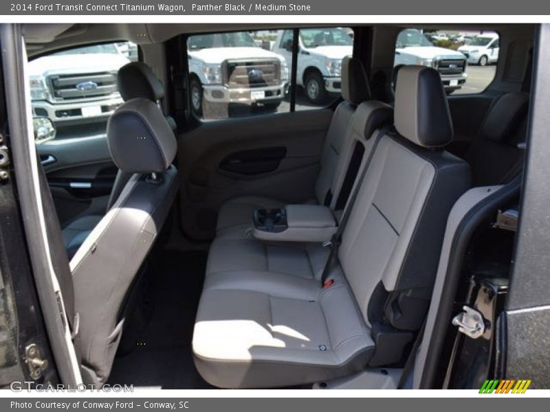 Rear Seat of 2014 Transit Connect Titanium Wagon