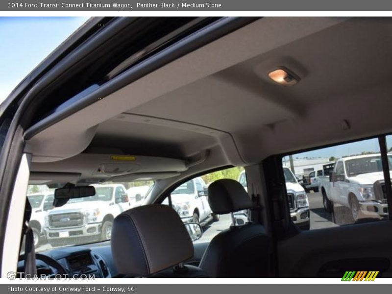 Panther Black / Medium Stone 2014 Ford Transit Connect Titanium Wagon