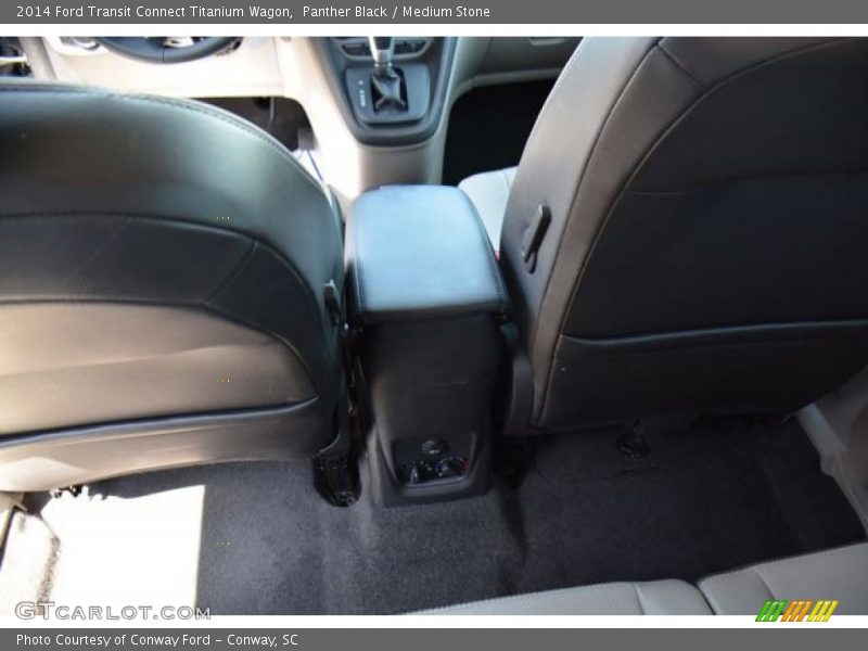 Panther Black / Medium Stone 2014 Ford Transit Connect Titanium Wagon