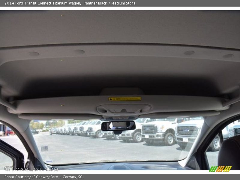 Panther Black / Medium Stone 2014 Ford Transit Connect Titanium Wagon