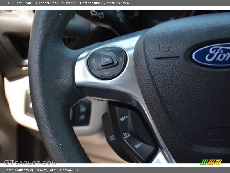 Panther Black / Medium Stone 2014 Ford Transit Connect Titanium Wagon