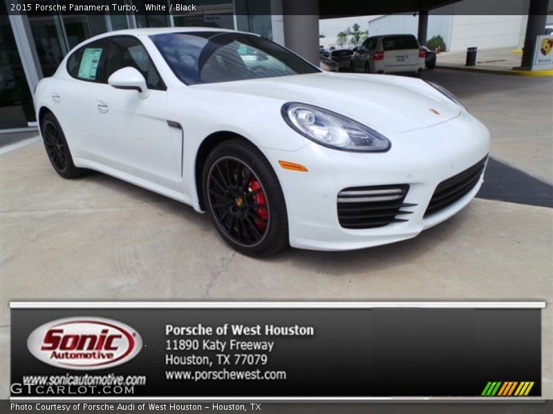 White / Black 2015 Porsche Panamera Turbo