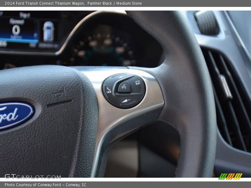Panther Black / Medium Stone 2014 Ford Transit Connect Titanium Wagon