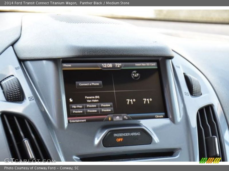 Panther Black / Medium Stone 2014 Ford Transit Connect Titanium Wagon