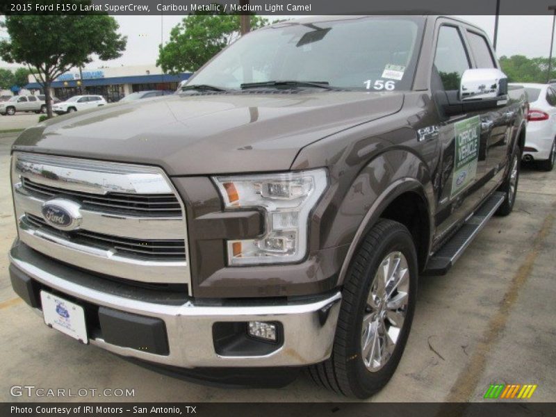 Caribou Metallic / Medium Light Camel 2015 Ford F150 Lariat SuperCrew