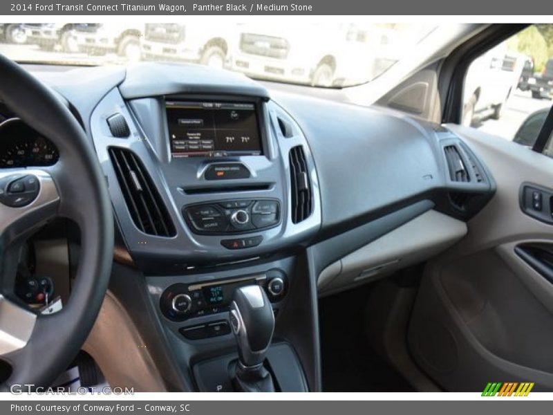 Panther Black / Medium Stone 2014 Ford Transit Connect Titanium Wagon