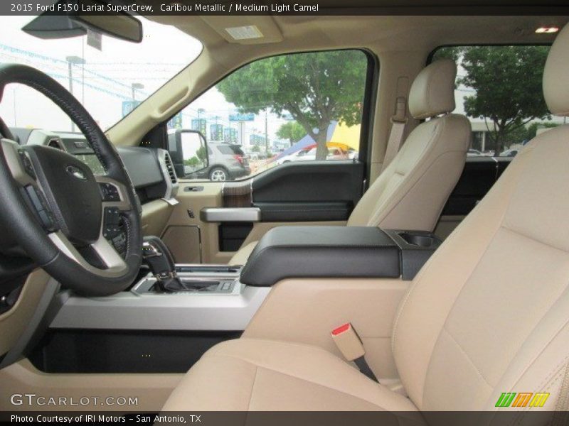 Caribou Metallic / Medium Light Camel 2015 Ford F150 Lariat SuperCrew