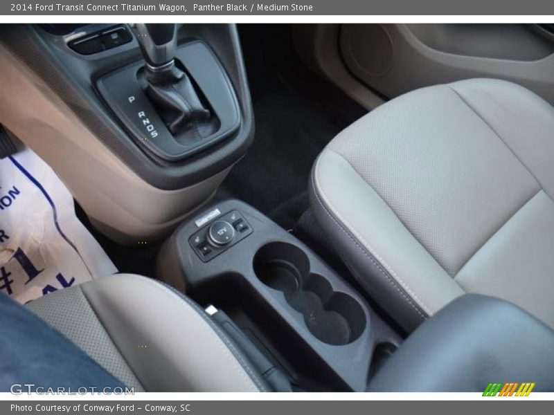 Panther Black / Medium Stone 2014 Ford Transit Connect Titanium Wagon