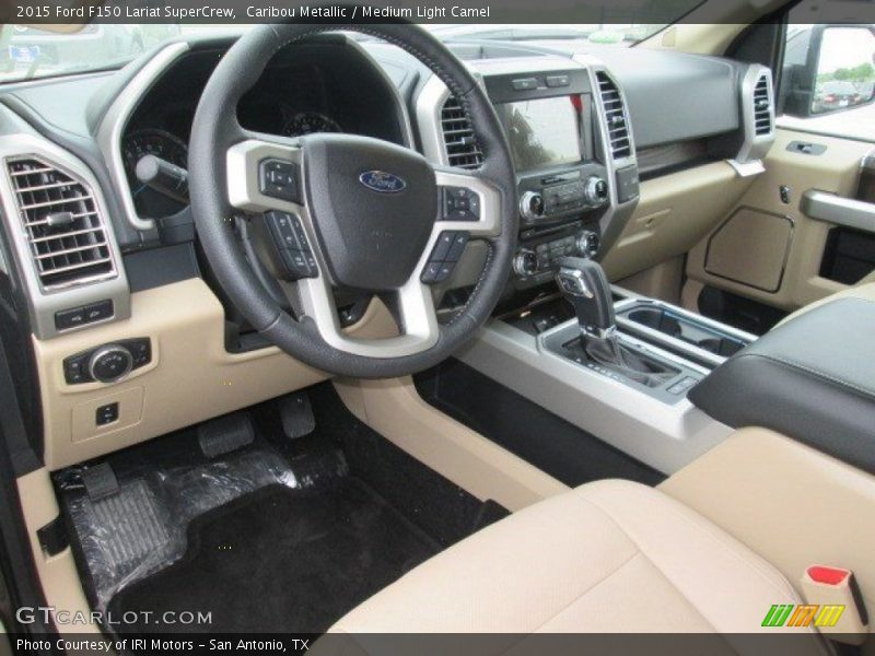  2015 F150 Lariat SuperCrew Medium Light Camel Interior