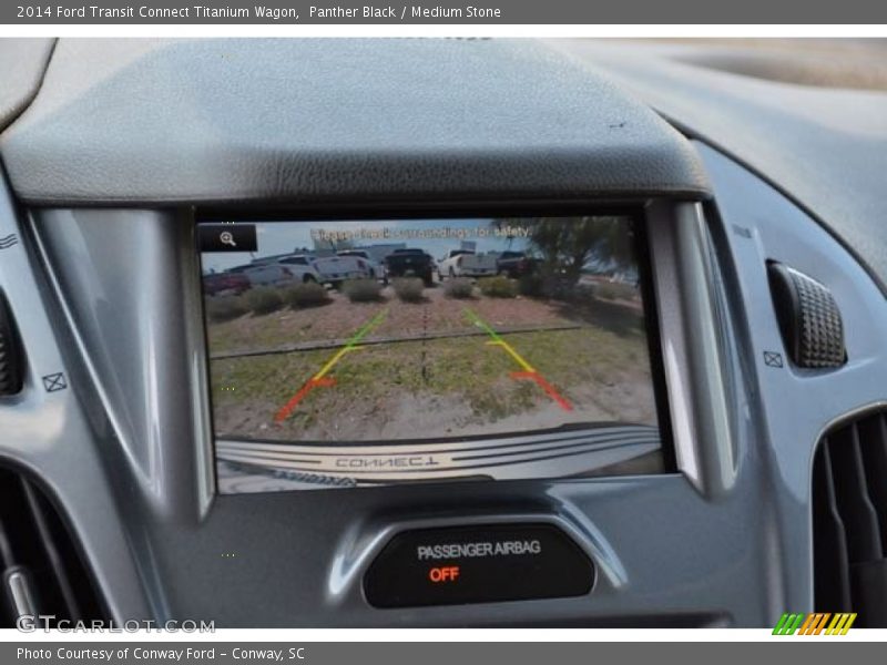 Panther Black / Medium Stone 2014 Ford Transit Connect Titanium Wagon