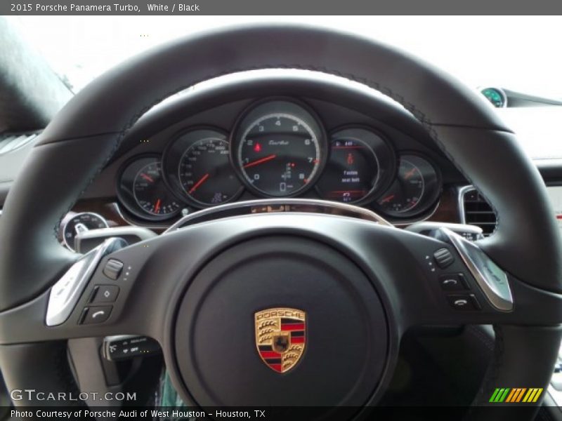 White / Black 2015 Porsche Panamera Turbo