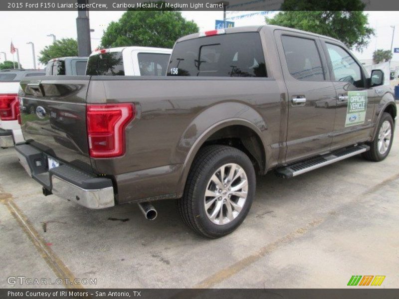 Caribou Metallic / Medium Light Camel 2015 Ford F150 Lariat SuperCrew