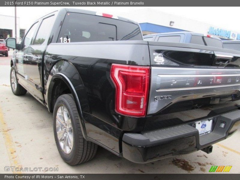 Tuxedo Black Metallic / Platinum Brunello 2015 Ford F150 Platinum SuperCrew