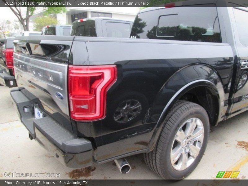 Tuxedo Black Metallic / Platinum Brunello 2015 Ford F150 Platinum SuperCrew