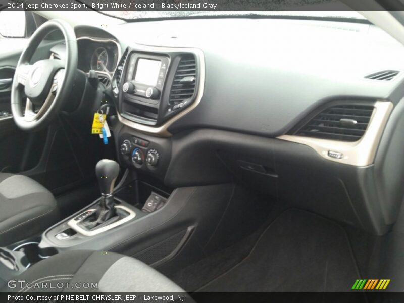 Bright White / Iceland - Black/Iceland Gray 2014 Jeep Cherokee Sport