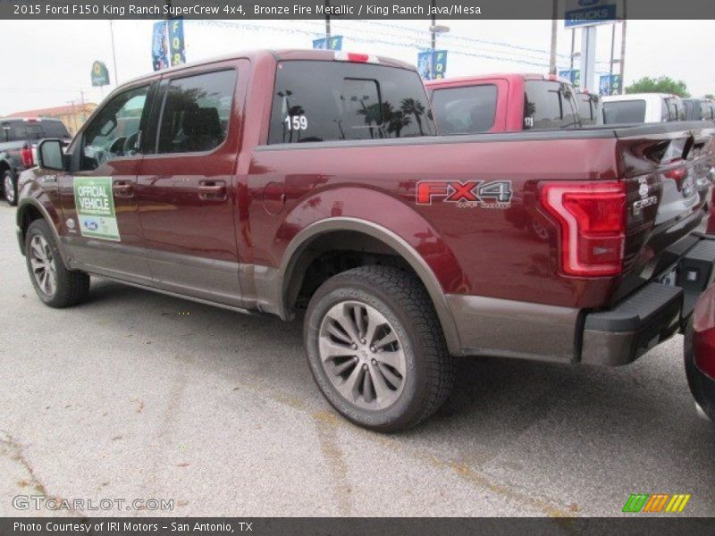 Bronze Fire Metallic / King Ranch Java/Mesa 2015 Ford F150 King Ranch SuperCrew 4x4