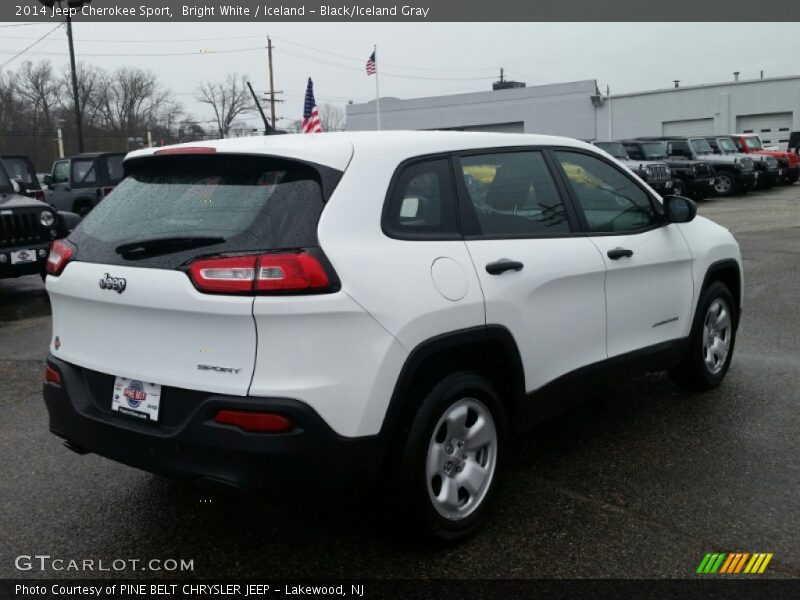Bright White / Iceland - Black/Iceland Gray 2014 Jeep Cherokee Sport