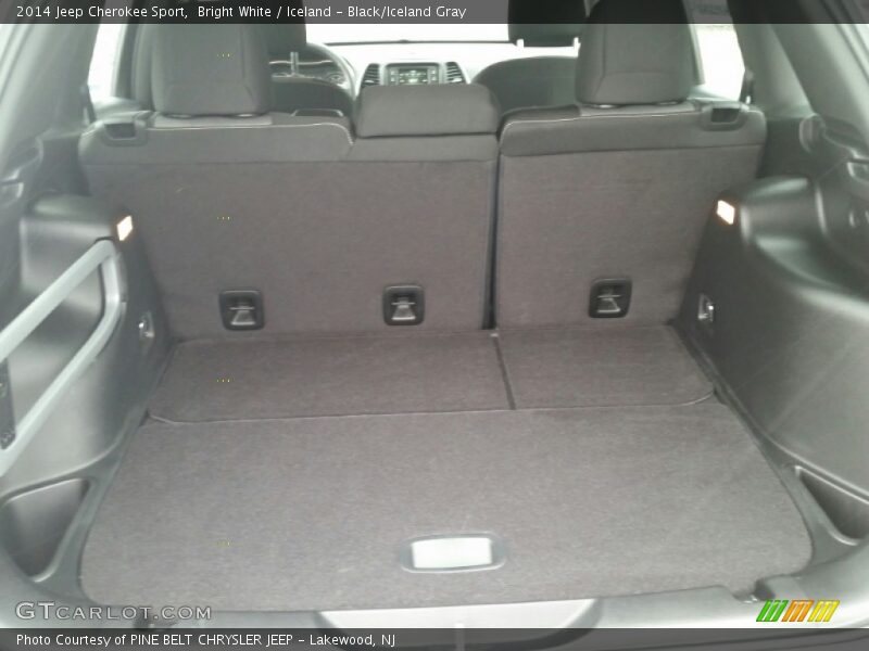 Bright White / Iceland - Black/Iceland Gray 2014 Jeep Cherokee Sport