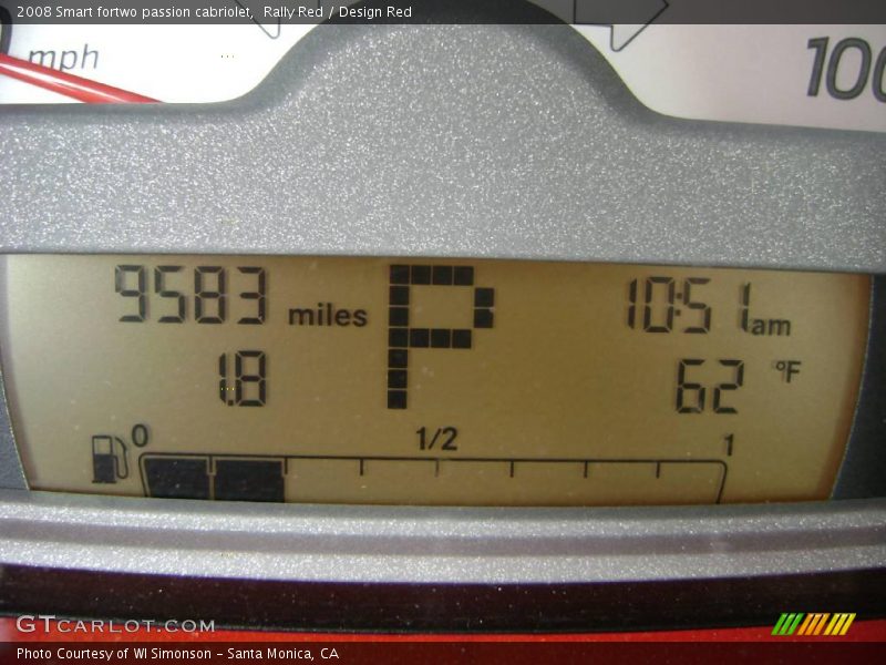 Rally Red / Design Red 2008 Smart fortwo passion cabriolet