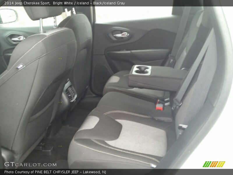 Bright White / Iceland - Black/Iceland Gray 2014 Jeep Cherokee Sport