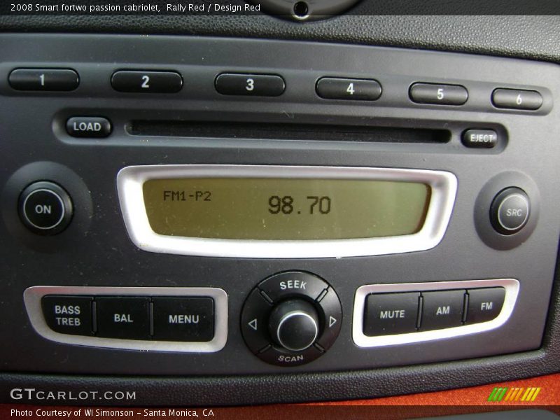 Rally Red / Design Red 2008 Smart fortwo passion cabriolet