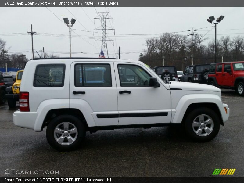 Bright White / Pastel Pebble Beige 2012 Jeep Liberty Sport 4x4