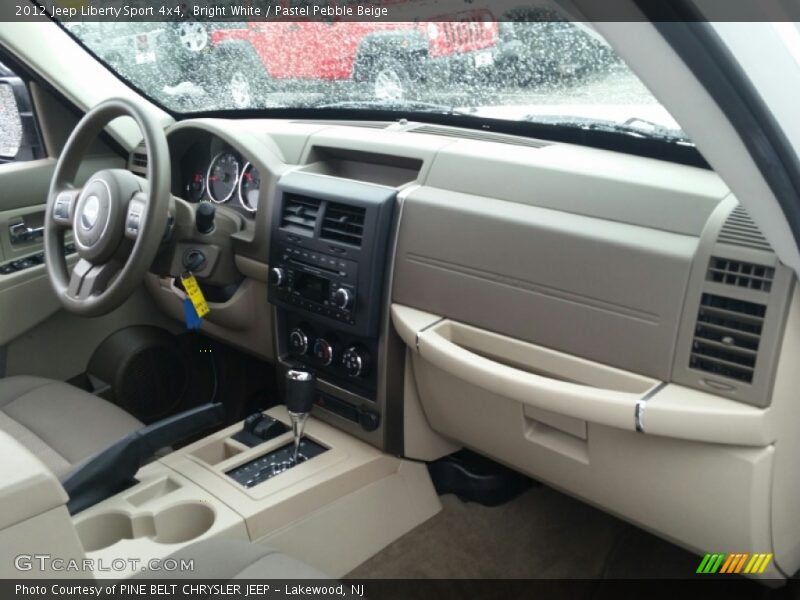 Bright White / Pastel Pebble Beige 2012 Jeep Liberty Sport 4x4