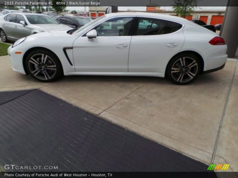 White / Black/Luxor Beige 2015 Porsche Panamera 4S